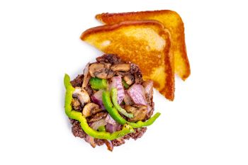 Order Hamburger Steak Platter food online from Jefferson's Brentwood store, Brentwood on bringmethat.com